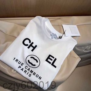 Advanced version Womens T-Shirt France trendy Clothing two C letter Graphic Print couple Fashion cotton Round neck xxxl 4XL Short sleeve tops tees