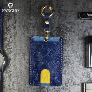 Holders Real Leather Business Card Holder ID Card Bag Bus Card Cover Company Office Supply Name Badge Card Case Holder