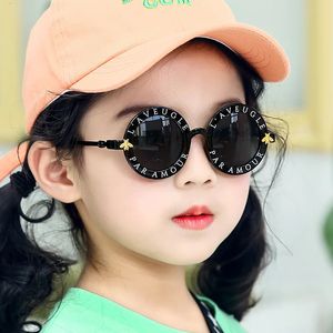 Childrens Bee Sunglasses Girl Baby Boy Cute Round Frame Small Summer Sunglasses Children Glasses Korean Version Fashion Kids 240412