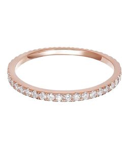 14K Gold Bandling Sterling Silver CZ simulado diamante empilhável anel Eternity Bands para mulheres Jóias de personalidade Presente de Natal8800663