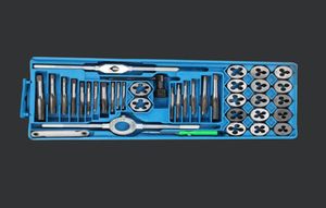 Metrik musluk anahtarı ve kalıp pro seti M6M12M3M12 Somun cıvatası alaşım metal el aletleri ayarlanabilir anahtar dişli kesme seti 122040pcs5211058