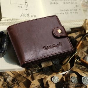 Plånböcker Cobbler Legend Leather Men's Plånbok Kort 100% Högkvalitet Fashion Largecapacity Coin Purse 2021 Original Brand Purse