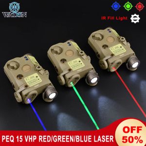 Scopes Wadsn Tactical PEQ 15 DOT ROSSO LASER IR IRLUMINATORE FACCHIO PEQ AIRSOFT BLUI VERDE LASER SUCCIO AIM AIM ARMA THIFICHE