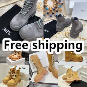 2024 Designer Boots Trendy Women Booties Ankle Boot Luxury Soles Womens Thick Heel size 35-40 Desert SMFK GAI