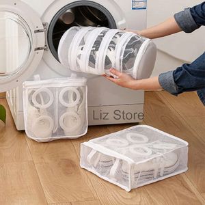 Professional Hine Anti-Deformation Thicken Wash Mesh Shoe Washing Bag Portable Clothing Shoes Cleaning Storage Bags Th0930 ing s s