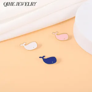 Brooches Contracted Line Whale Enamel Pins Cute Simple Concise Fashion Badge Jacket Backpack Accessories Gift Women Men Jewelry