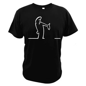 Büyük Uzay Koku T-Shirts La Linea TV Dizisi Baskı Sokak Giyim Erkekleri Kadın Moda Saf Pamuk Tişört Komik Tees Üstler Giyim 240420