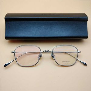 Designer Sonnenbrille Masunaga Permanente Brille GMS-199T Ultra leichte reine Titan Myopia Brille Rahmen Trendy Fashion Box Berühmtheit gleicher Stil