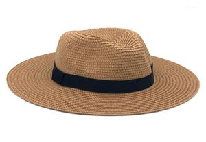 Femme vintage Panama Hat Men Słomy Fedora Sunhat Summer Beach Sun Visor Cap Chapeau Cool Jazz Cap Sombrero11895972