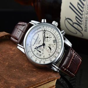 Zeppelin Watches Mens Top Brand Luxury Casual Leather Quartz Men's Watch Business Clock Man Sport Waterproof Date Chronograp284q