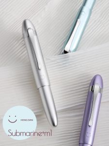 Pens LT Hongdian M1 Titanium aluminum alloy short fountain pen Nib EF/F Calligraphy Student Business Office Boxed Gift Ink Pe