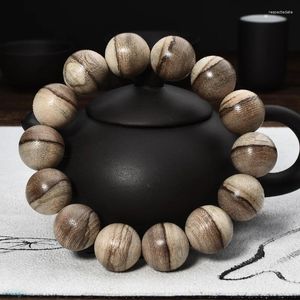 Strand Indonésia Lama de lama Inundação de ágar natural Bracelet de madeira de mão Rosário de 16 mm Materiais homens e femininos Eaglewood