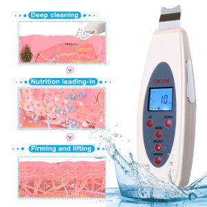 Strumento Display LED Scrubber a ultrasuoni Scrubber profondo Hine pulito peeling pala al viso PORE PULIERA ASSOLAZIONE MESOTHERAPIA HINE