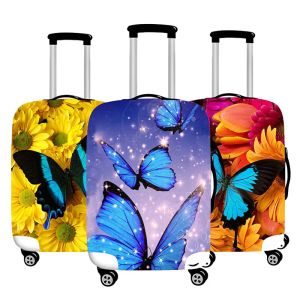 Acessórios Trendência 3D Butterfly Pattern Bagage Cover Bagagem Elasticidade Tampa Proteção de Proteção de 1832 polegadas Acessórios para viagens da caixa HW589