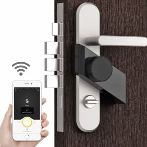 Controle frete grátis Sherlock S3 Smart Lock com 4pcs Chaves Telefone Controle de aplicativo BluetoothCompatible sem chaves de porta inteligente eletrônica trava