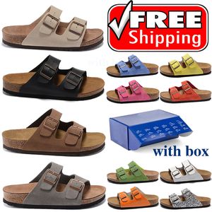 Kostenlose Versanddesignerschuhe mit Box Zimmerschuhen für Männer Frauen Schieberegleiter Designer Sandalen Clogs Birkinstock Slipper Schnalle Sandal Slide Flip Flops Schuhe Schuhe