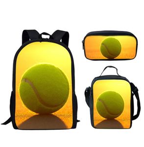 Borse per la scuola Bookbag Kids for Boys Girls 3D Tennis Ball Stampa per bambini Backpack Bags Book Book spalla Mochila 20218641631