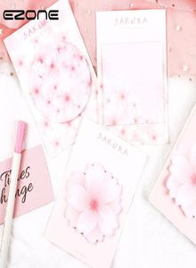 School Sakura Pad Blossoms Fresh Cherry Memo Supply1 EZONE Notebook Different Sticker Notepad Shape Bookmark Sticky Office Notes O6664823