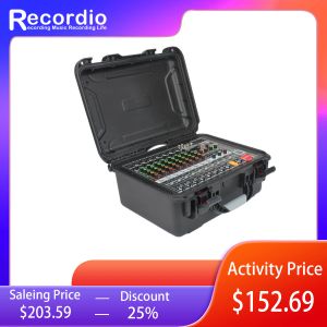 Radio Gaxhm80 Professional DJ Flight Mixer 8 Channel Hard Mixer Case с усилителем интегрированной высокой набор высоких мощных сил для наружной сцены