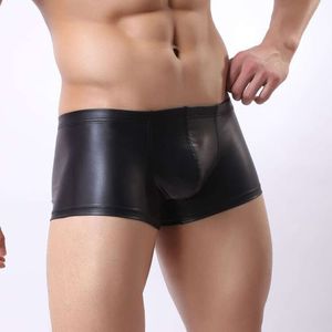 Hot Selling Erotic Lingerie, Sexy Men's Patent Leather Shorts, Game Suit