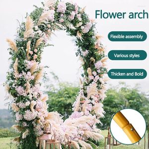 Decorative Flowers Wedding Metal Round Shape Display Rack Arched Door Detachable Arch Holder