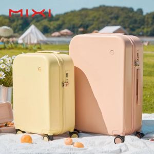 Luggage Mixi Women Lage Pc Suitcase Travel Trolley Case Men Mute Spinner Wheels Rolling Baggage Tsa Lock Carry Ons M9236