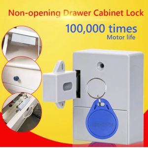 Control 125KHZ EM ID Card ABS Material Invisible RFID Smart Cabinet Drawer door Lock Long Sensing Distance No Need Open Hole Hardware