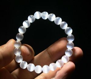 8mm pärlor Selenitarmband Gemstone Palm Stone Reiki Healing Crystal Healing2527014