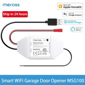 Управление Meross Smart Wi -Fi Garage Gorage Opener MSG100 Дистанционное управление управлением голосовым управлением с HomeKit Google Assistant Alexa SmartThings