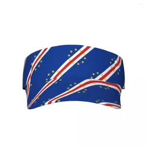 BERETS CAPE VERDE FLAG TOMT TOP HAT utomhus justerbar visir UV Beach Tennis Caps för vuxen solskyddsmedel baseballmössa