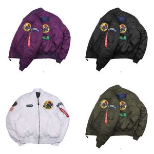 Jackets masculinos largam a Força Aérea dos EUA Militar Vintage Streetwear Coats Homem Moda fora da jaqueta de bombardeiro de tamanho grande 220930