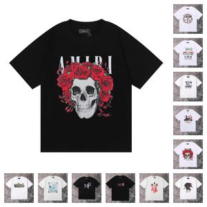 Camiseta masculina camiseta mais pesada designer de camisa engraçada tshirts top woman tee para amantes letra de manga curta redonda de gola redonda moda de moda de hip hop t-shirt de algodão feminino