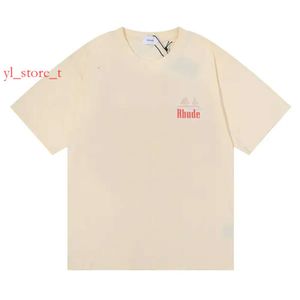 Uomini magliette di lusso rhude t magliette skateboard maschile designer rhude lussuoso t-shirthit di qualità classica t-shirt maschi