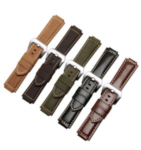 Assista Bandas 2416mm Strap de couro genuíno Smooth e Nubuck Adaptação de substituição T2N739 T2N721 7202927093