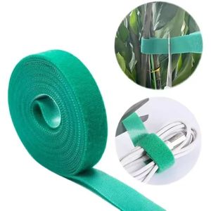 7 färger Garden Twine Plant Ties Nylon Plant Bandage Garden Hook Loop Bamboo Cane Wrap Support Garden Accessories