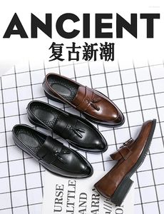 Dress Shoes Men Casual Fashion Black Brown European and American Winted Classic Business Lefu Skórzanie Rozmiar 38-45 za darmo