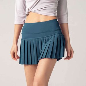 Lu-09 Sumptness Shorts Sumps Shorts Women's Outdoor Essicking Skirt Pants che corre in palestra traspirante a tennis corto