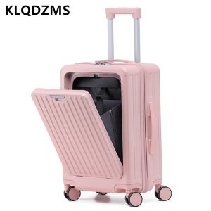 Luggage KLQDZMS 20"22"24"26 Inch Travel Suitcase New Multifunctional Business Trolley Case Boarding Box with Wheels Rolling Luggage