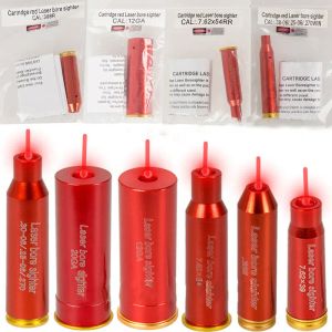 Scopes Tactical Red Laser Cartridge Bore Super .308 7.62x39 7.62x54 12GA 20GA 30.06 .223 Jakt Boresighter With Battery AQB150