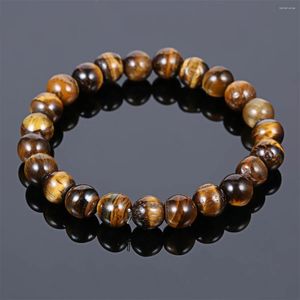 Strand 8mm Bracciale naturale Bracciale Multicolore Quarzo Ametistasts Ematite Tiger Eye Braccialetti per donne uomini gioielli Pulsera Hombre