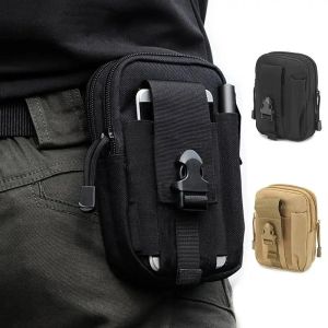 Packs Outdoor Men Waist Pack Bum Bag Pouch Waterproof Tactical Military Hunting Belt Molle Nylon Mobile Phone Bag Travel Tools Storage