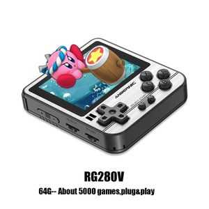 Anbernic RG280V Handheld Game Console 64G TF 5000 Games 64Bit 2,8 -дюймового экрана IPS Ретро открытие Linux Tony System 240419