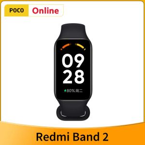 Cutter New Xiaomi Redmi Band 2 Smart Bracelet Blood Oxygen Heart Rate Monitoring 1.47" Square Display 210mah Battery Fiess Tracker