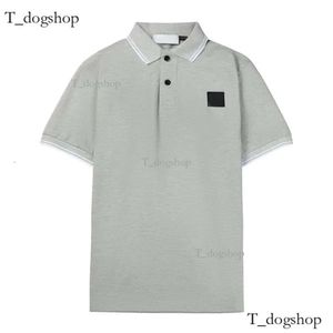 Projektant Man Stones Polo Shirt Islands Topstoney Polos Marka Projektanci koszuli wysokiej jakości koszule polo Bawełna Wyspa Polos Modna wszechstronna polo 224