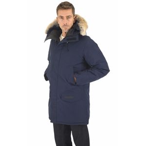 Men's Outdoor Winter Fourrure Down Parka Homme Jassen Chaquetas Outerwear Big Fur Hooded Fourrure Manteau Canada Langford Down Jacket Coat Coat size: XS-2XL