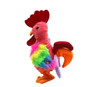 Pasqua Crazy Chicken Cock Cock Childrens regalo di compleanno per camminare e parlare con bambola per canto musical peluche 240407