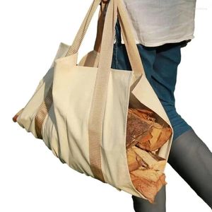 Storage Bags Wood Carrying Bag Large Firewood Carrier Sturdy Lightweight Heavy Duty For Branch Log Camping