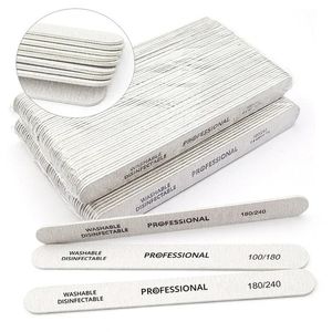 10pcs/lot Nail Files Brush Durable Buffing Grit Sand Fing Nail Art Accessories Professional Grey Sanding Nail Files For Manicure