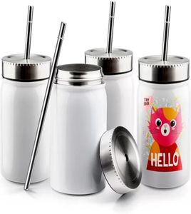 Сублимация 17 унций Мейсонская банка для Cricut Mug Pres Shrink Prap Plants включала двойную варенную из нержавеющей стали банки с масоном с 9391635