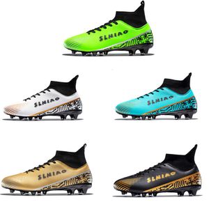 New Style High Top AG Football Boots Women Men TF Soccer Cleats Youth Kids Professional Training Shoes
